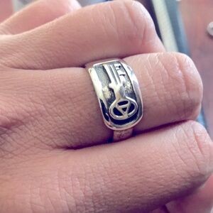 Vintage sterling key ring